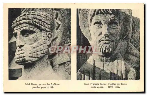 Cartes postales Saint Pierre Prince Des Apotres Premier Pape Saint Francois Xavier Apotre des Indes