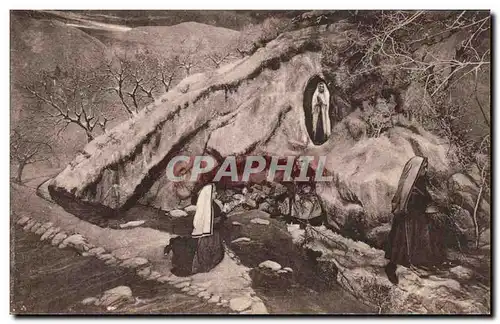 Ansichtskarte AK Sainte Vierge Apparait Pour La Premiere Fois a Bernadette Soubirous