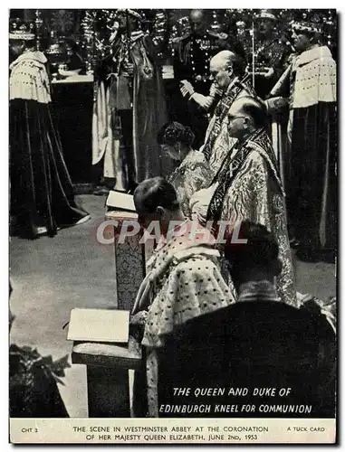 Cartes postales moderne The Scene In Westminter Abbey At The Coronation Of The Majesty Queen Elizabetyh 1953