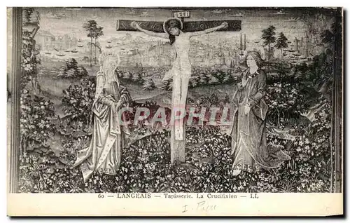 Ansichtskarte AK Langeais Tapisserie La Crucifixion Christ