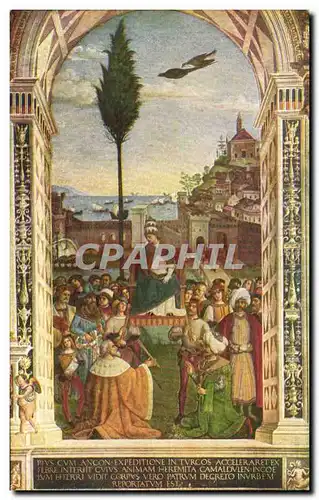 Cartes postales Sienne Librairie du Dome Pinturicchio Ancone Croisade