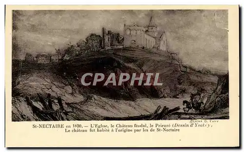 Cartes postales St Nectaire L&#39Eglise Le Chateu Feodal Le Prieure Le Chateau Fut Habite a L&#39Origine Par Les