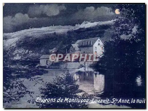 Cartes postales Environs De Montlucon Lavault Ste Anne La Nuit