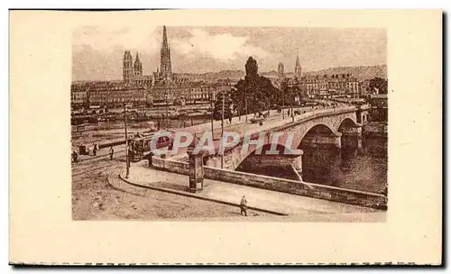 Cartes postales Rouen Le Pont Corneille et la Cathedrale