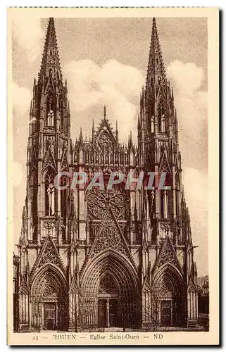 Cartes postales Rouen Eglise Saint Ouen