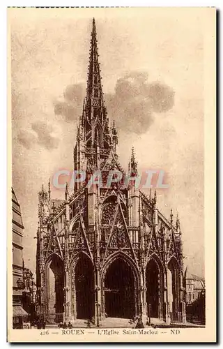 Cartes postales Rouen L&#39Eglise Saint Maclou