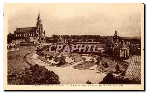 Ansichtskarte AK Bon Secours et le Monument de Jeanne d&#39arc