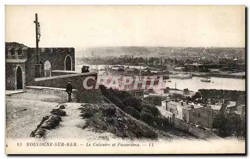 Cartes postales Boulogne Sur Mer Le Calvaire et Panorama