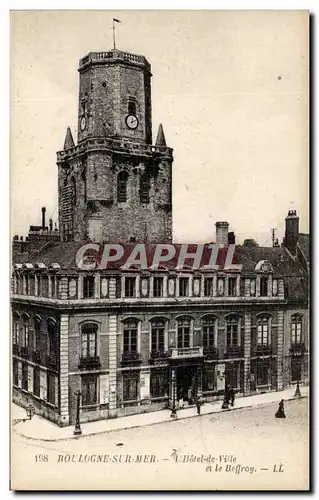 Cartes postales Boulogne Sur Mer L&#39Hotel de Ville et le Beffroy