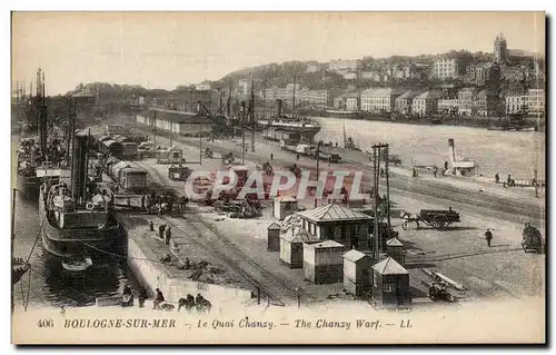 Cartes postales Boulogne Sur Mer Le Quai Chanzy Bateaux