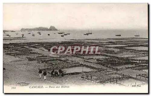 Cartes postales Cancale Parcs aux Huitres ostreiculture