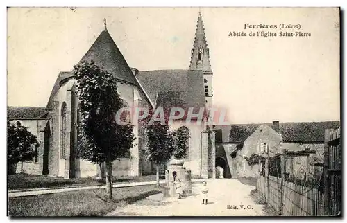 Ansichtskarte AK Ferrieres Abside de l&#39Eglise Saint Pierre