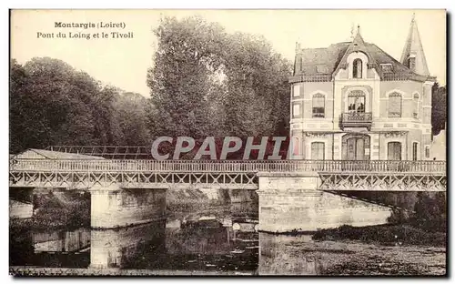 Ansichtskarte AK Montargis Pont du Loing et le Tivoli