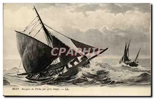 Ansichtskarte AK Barques de Peche par gros temps