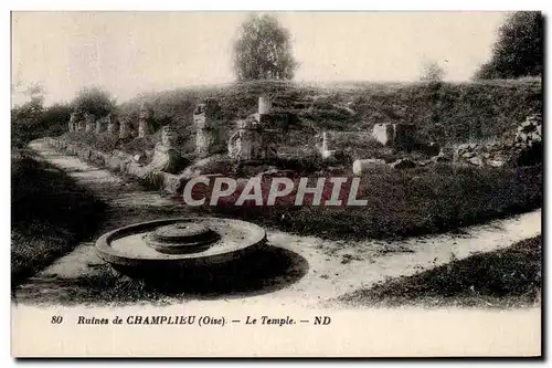 Ansichtskarte AK Ruines De Champlieu Le Temple