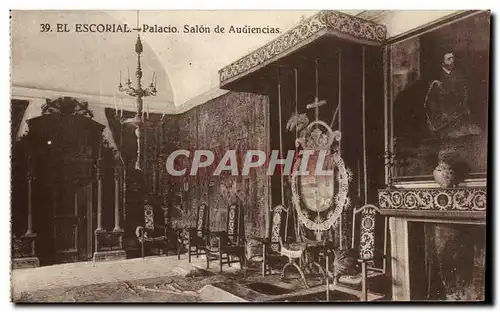 Cartes postales El Escorial Palacio Living room De Augiencias