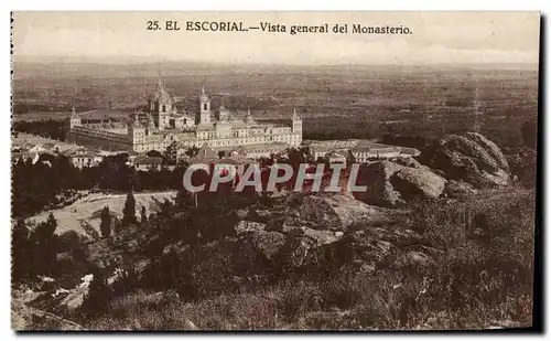 Ansichtskarte AK El Escorial Vista General Del Monasterio