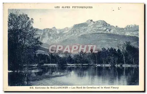 Ansichtskarte AK Les Alpes Pittoresques Environs De Sallanches Lac Nord De Cavettaz Et Le Mont Fleury