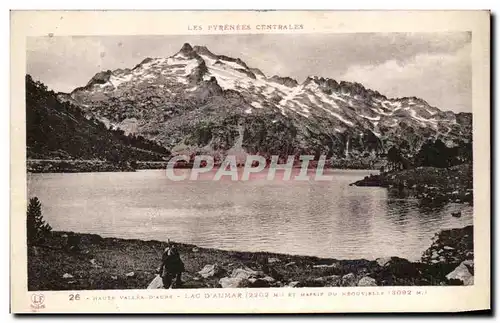 Cartes postales Les Pyrenees Centrales Hautes Vallee D&#39Aure Lac D&#39Aumar et massif de Neouvielle