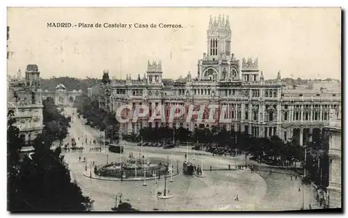 Ansichtskarte AK Madrid Plaza de Castelar Casa de Correos