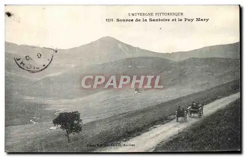 Ansichtskarte AK L&#39Auvergne Pittoresque Source de la Santoire et le Puy Mary