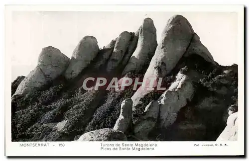 Ansichtskarte AK Montserrat Turons De Santa Magdalena Picos De Santa Magdalena