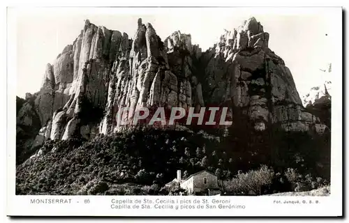 Cartes postales Montserrat Chapella De Ste Cecilia Pics De St Geroni