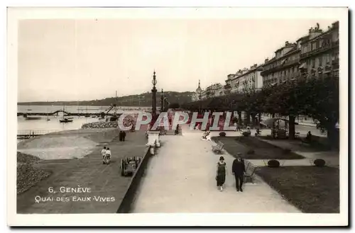 Ansichtskarte AK Geneve Quai Des Eaux vives