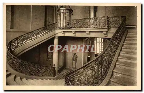 Cartes postales La Douce France Chateau De Compiegne Escalier d&#39Honneur Et Rampe De Fer Forge