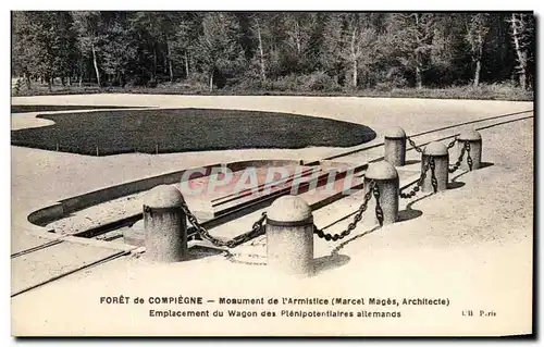 Ansichtskarte AK Forte De Compiegne Monument De l&#39Armistice Militaria