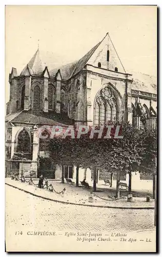 Cartes postales Compiegne Eglise Saint Jacques L&#39Abside St Jacques