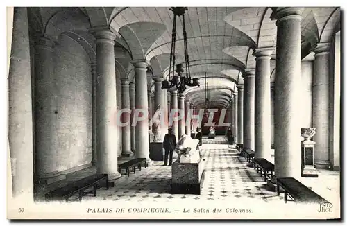 Cartes postales Palais de Compiegne Le Salon des Colonnes