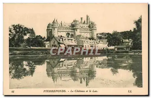 Cartes postales Pierrefonds Le Chateau et le Lac