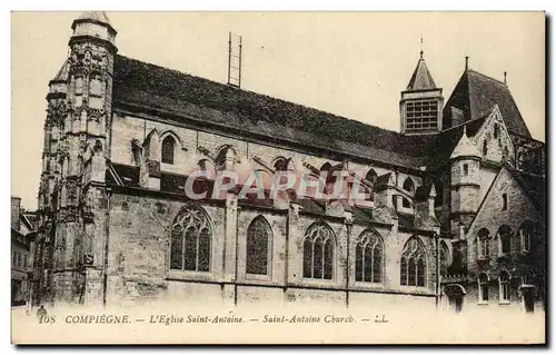 Cartes postales Compiegne L&#39Eglise Saint Antoine