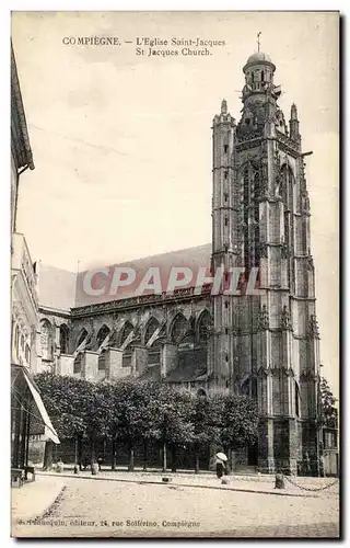 Cartes postales Compiegne L&#39Eglise Saint Jacques