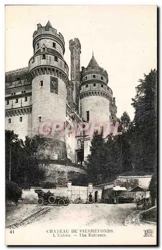 Cartes postales Chateau De Pierrefonds L&#39Entree Automobile