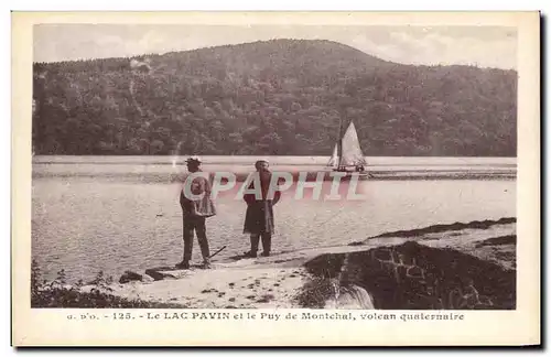 Ansichtskarte AK Le Lac Pavin et le Puy de Montchal volcan quaternaire