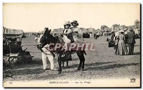 Cartes postales Berck Plage Sur la Plage Ane