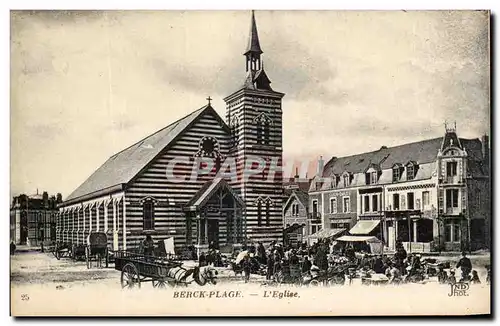 Cartes postales Berck Plage L'Eglise Marche
