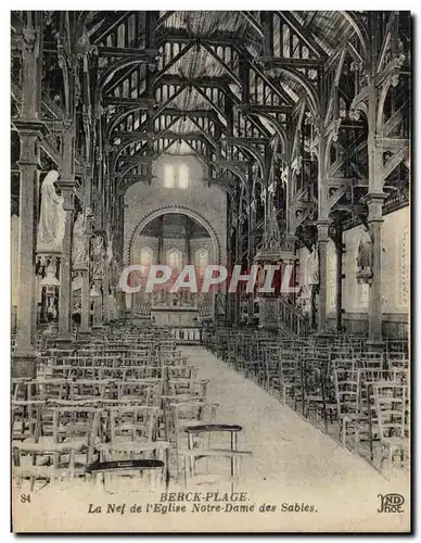 Ansichtskarte AK Berck Plage L&#39Eglise Notre Dame des Sables