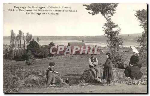 Cartes postales Paysage de Bretagne Environs de St Brieuc Baie d&#39Yffiniac Le Village des Greves TOP