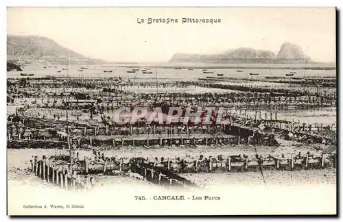 Cartes postales La Bretagne Pittoresque Cancale Les Parcs a huitres ostreiculture