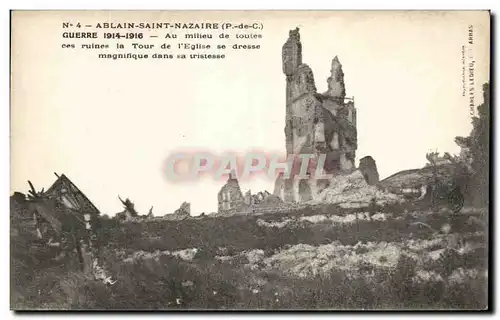 Cartes postales Ablain Saint Nazaire Militaria