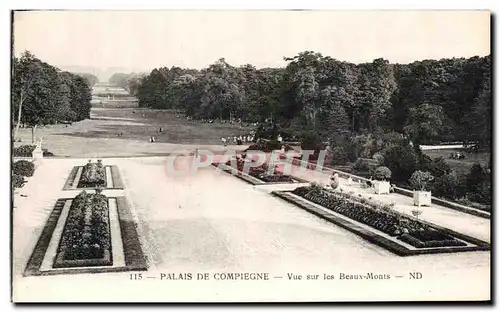 Ansichtskarte AK Palais De Compiegne Vue Sur Les Beaux Monts