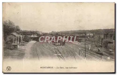 Cartes postales Montargis La Gare Vue Interieure Train