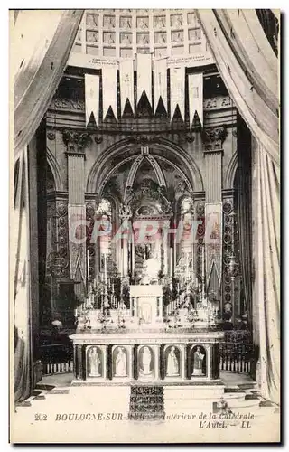 Cartes postales Boulogne Sur Mer Interieur de la cathedrale L&#39Autel
