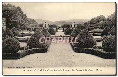 Ansichtskarte AK Cambo Maison Rostand a Arnaga Les Buis et le Pavillon