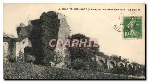 Cartes postales La Charite Sur loire Les Vieux Remparts Le Donjon