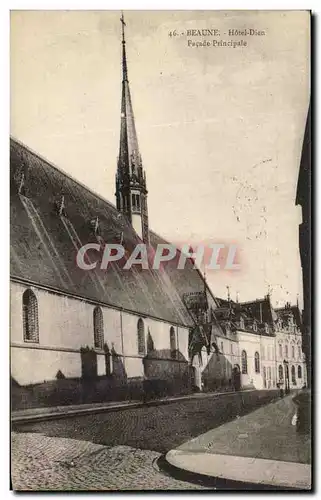 Cartes postales Beaune Hotel Dieu Facade Principale