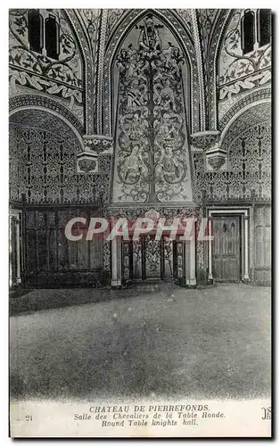 Ansichtskarte AK Chateau de Pierrefonds La salle des chevaliers de la table ronde